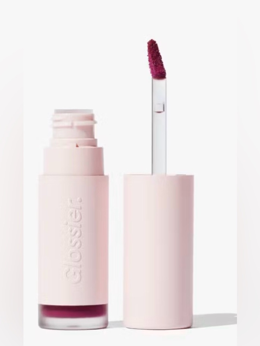 Glossier soft touch lip cream.